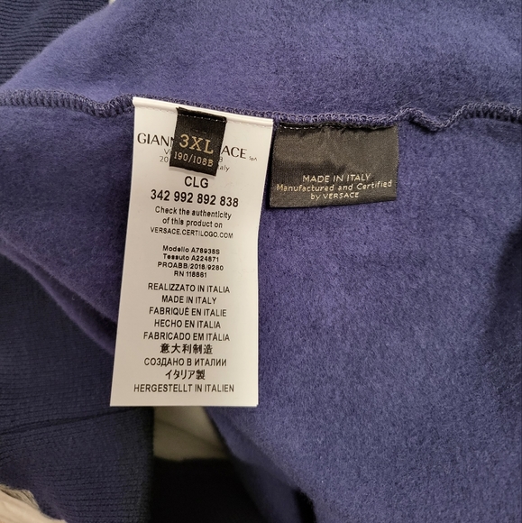 VESACE Paint Print Medusa Logo Sweatshirt - SUPER SLIM FIT - Picture 6 of 8